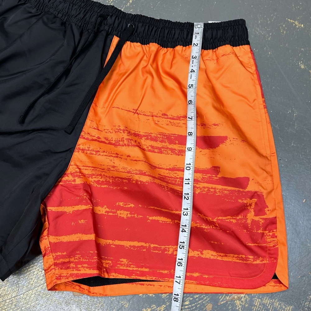 Nike Woven Flow Sportswear Shorts Woven Black Orange DV9605-010 XL Essentials - Picture 9 of 13